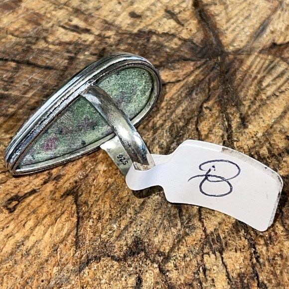 Ruby Zoisite Ring Size 8 - Picture 8 of 9